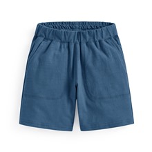 竹節棉口袋短褲-童