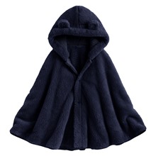 長刷毛造型斗篷-女