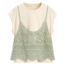 兩件式針織吊帶上衣-女