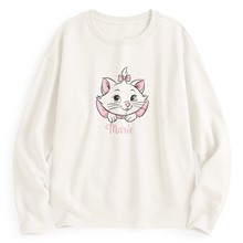 迪士尼系列刷毛印花圓領衫-10-女