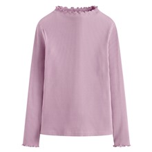 羅紋木耳邊小立領T恤-女