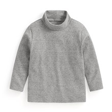 磨毛柔棉高領長袖T恤-童