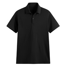 吸排無側縫網眼polo衫-男