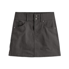 多色收腹牛仔連褲短裙-女