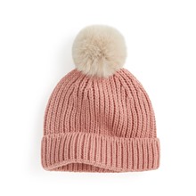 毛球針織帽-童