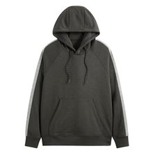 吸排配色連帽上衣-男