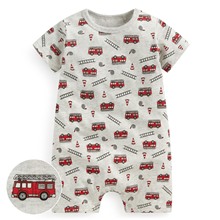 純棉車車印花連身衣-Baby