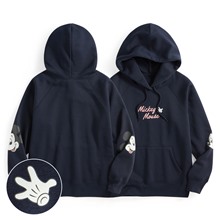 迪士尼系列刷毛印花連帽衫-14-女