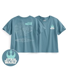 STAR WARS系列寬版印花T恤-08-童