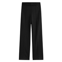 彈性針織直筒寬褲-女