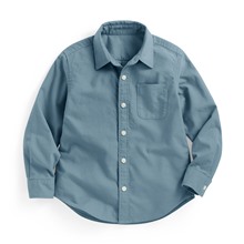 牛津長袖襯衫-童