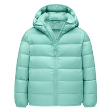 極輕羽絨連帽外套-童