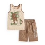 輕涼印花背心家居套裝-童