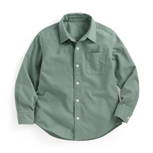 牛津長袖襯衫-童