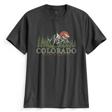 山景印花T恤-男