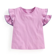 純棉荷葉造型上衣-童