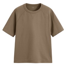 粗紡寬版拉克蘭袖T恤-男