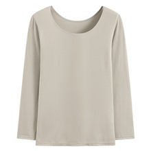 heatup U領八分袖上衣-女