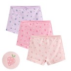 棉質印花平口內褲(3入)-童