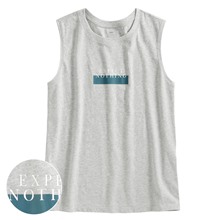 純棉文字印花背心-女