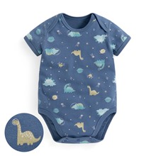 純棉羅紋恐龍印花包臀衣-Baby