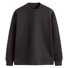 柔軟磨毛圓領T恤-男