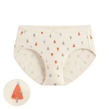 棉質印花中腰內褲-02-女