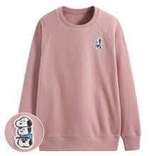 史努比系列Fleece寬版電繡上衣-女