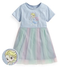 迪士尼系列紗裙短袖洋裝-童