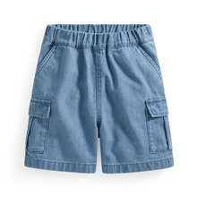 牛仔工裝五分褲-童