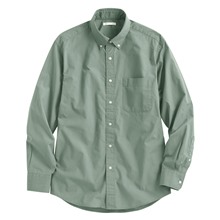 柔棉長袖襯衫-男