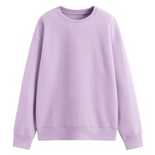 Fleece寬版圓領上衣-女