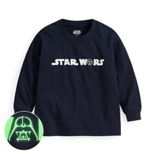 STAR WARS系列寬版長袖印花T恤-01-童