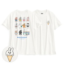 Bunni Konbiny寬長版印花T恤-08-女