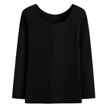 heatup U領八分袖上衣-女