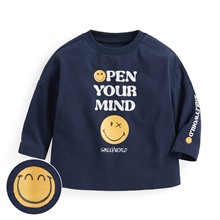SmileyWorld®竹節棉寬鬆印花T恤-Baby