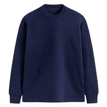 柔軟磨毛圓領T恤-男