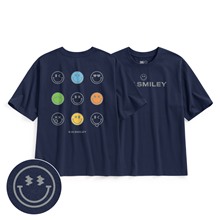 S.W.SMILEY®寬版印花T恤-09-男