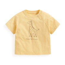 竹節棉寬鬆動物印花T恤-Baby