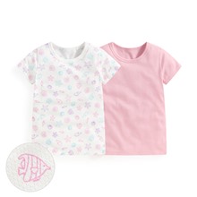 純棉網眼印花T恤(2入)-童