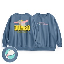 迪士尼系列刷毛寬長版印花圓領衫-11-女