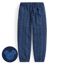 迪士尼系列竹節棉束口褲-童