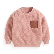 長刷毛圓領上衣-童