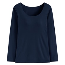 heatup U領Bra八分袖上衣-女