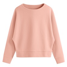羅馬布連袖寬版上衣-女