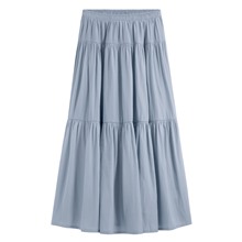 細褶蛋糕長裙-女