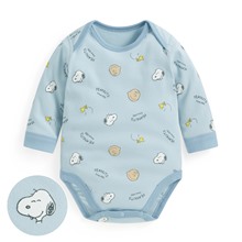史努比系列純棉羅紋印花包臀衣-Baby