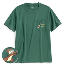 迪士尼系列口袋印花T恤-38-男