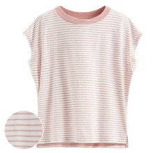 純棉寬版條紋上衣-女