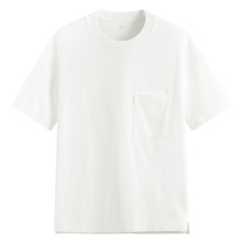 粗紡寬版口袋T恤-男